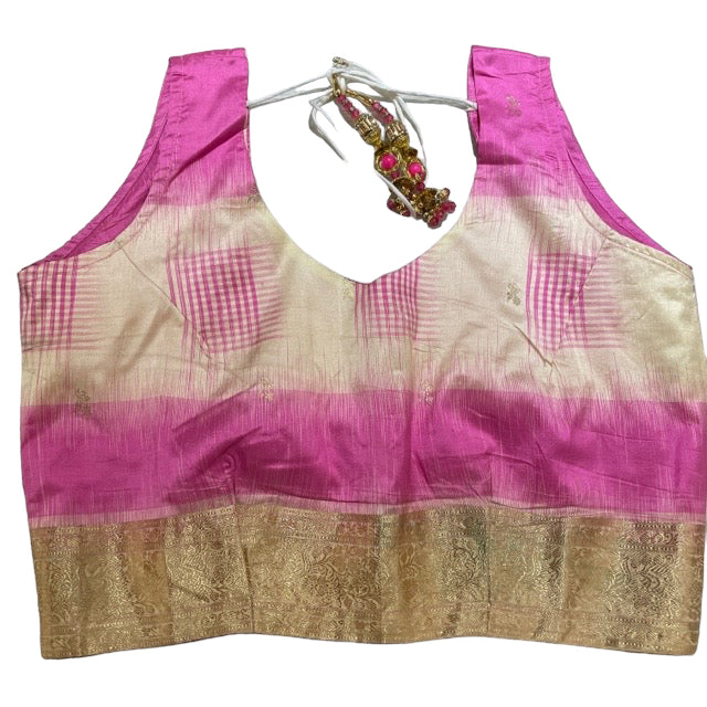 Brocade Saree Blouses-Size 40 - Vintage India NYC