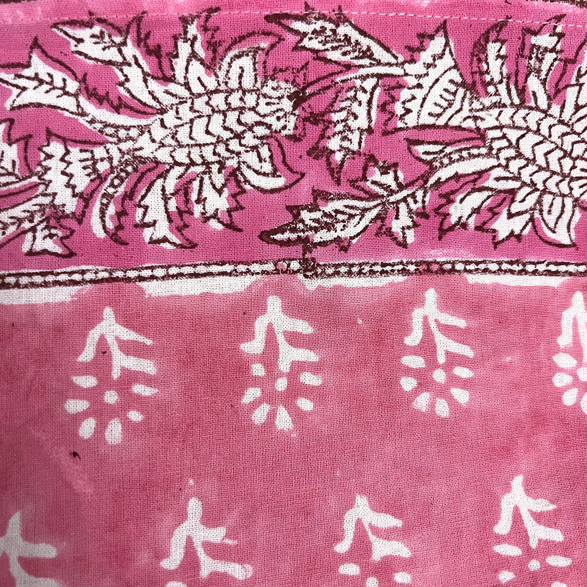 Blockprint Bagru Tablecloth - 4 colors - Vintage India NYC