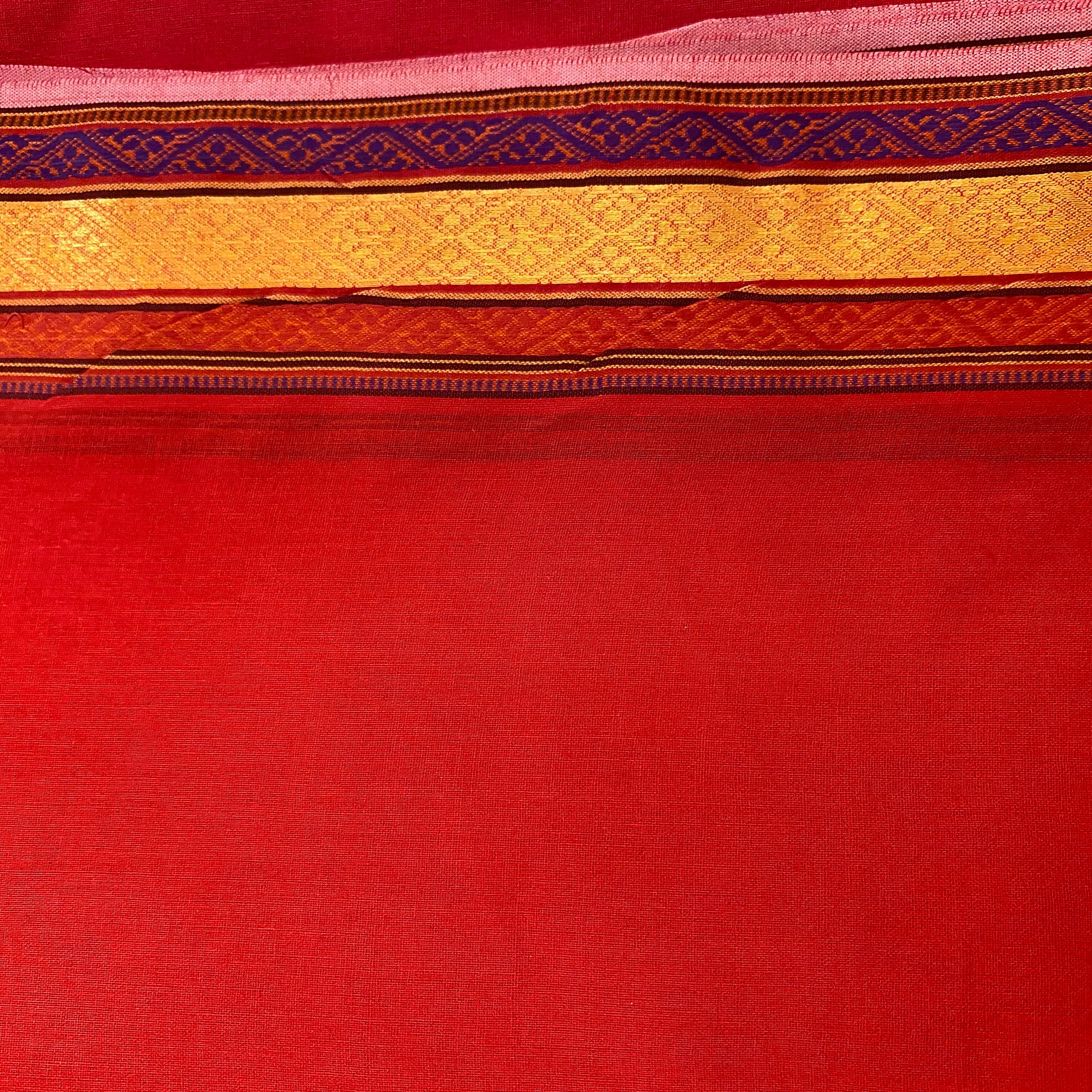 Dhotis- Red & Marigold - Vintage India NYC