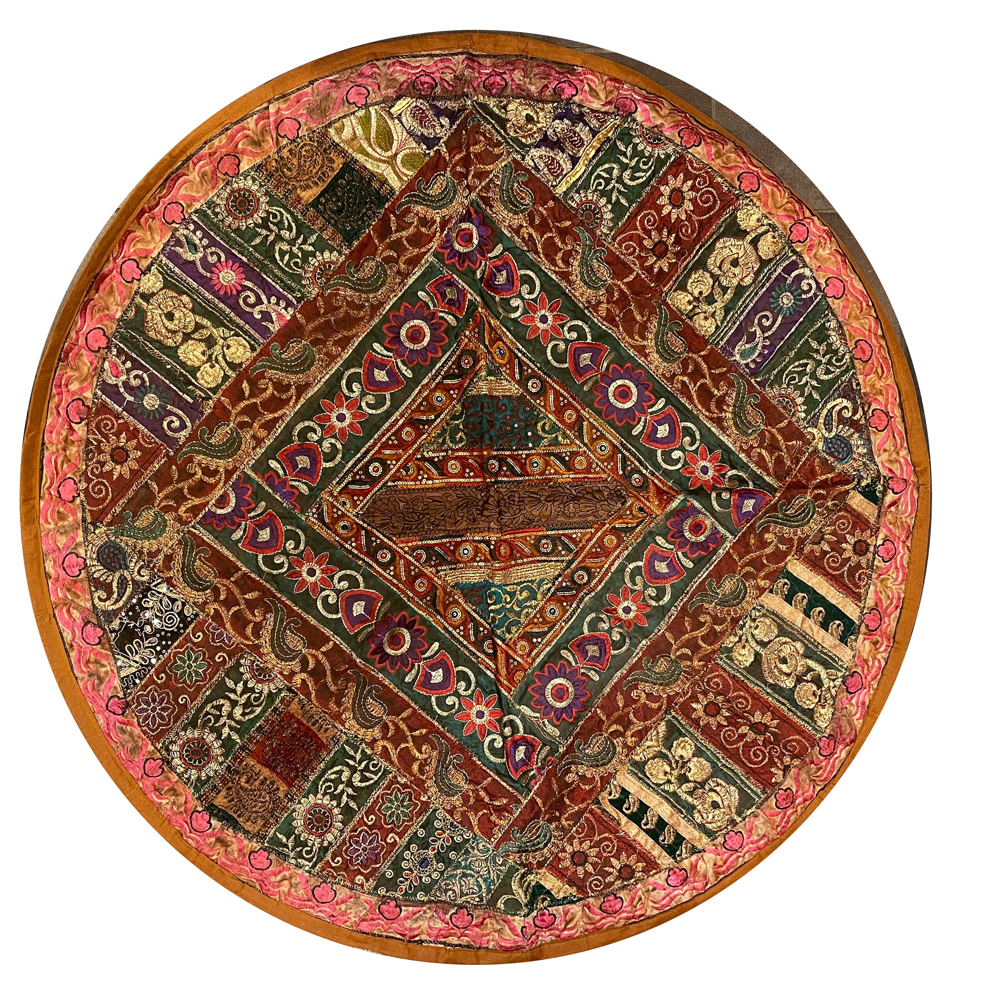 Round Wall Hanging/Table Decor  8994 - Vintage India NYC