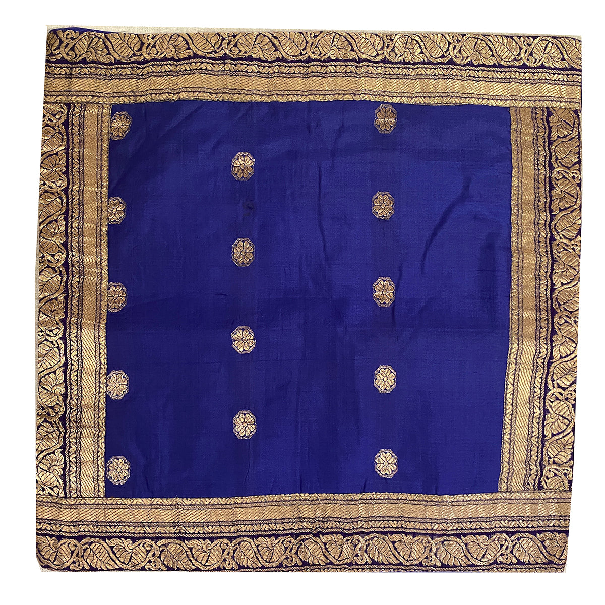 Silk Pillow Covers-Blues - Vintage India NYC