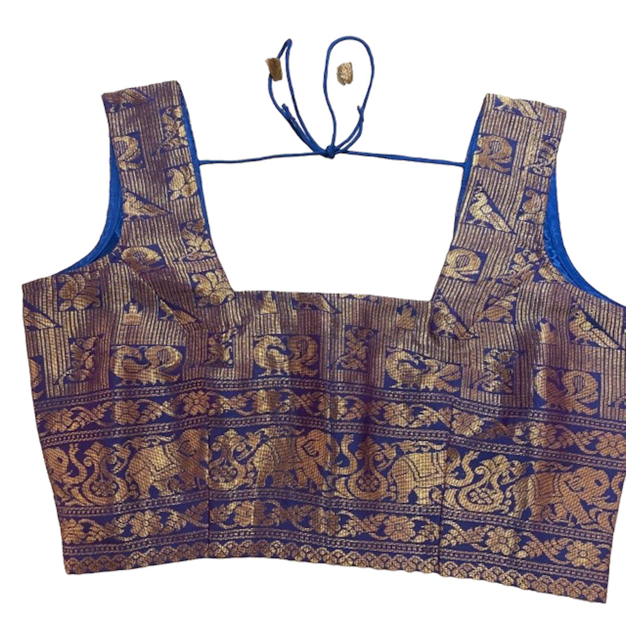 Brocade Saree Blouses-Size 36 - Vintage India NYC