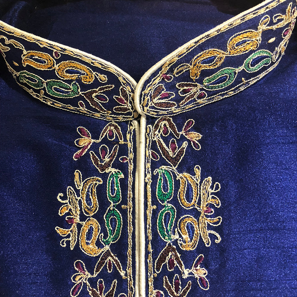 MJ Royal Embroidered Short Kurta - Vintage India NYC