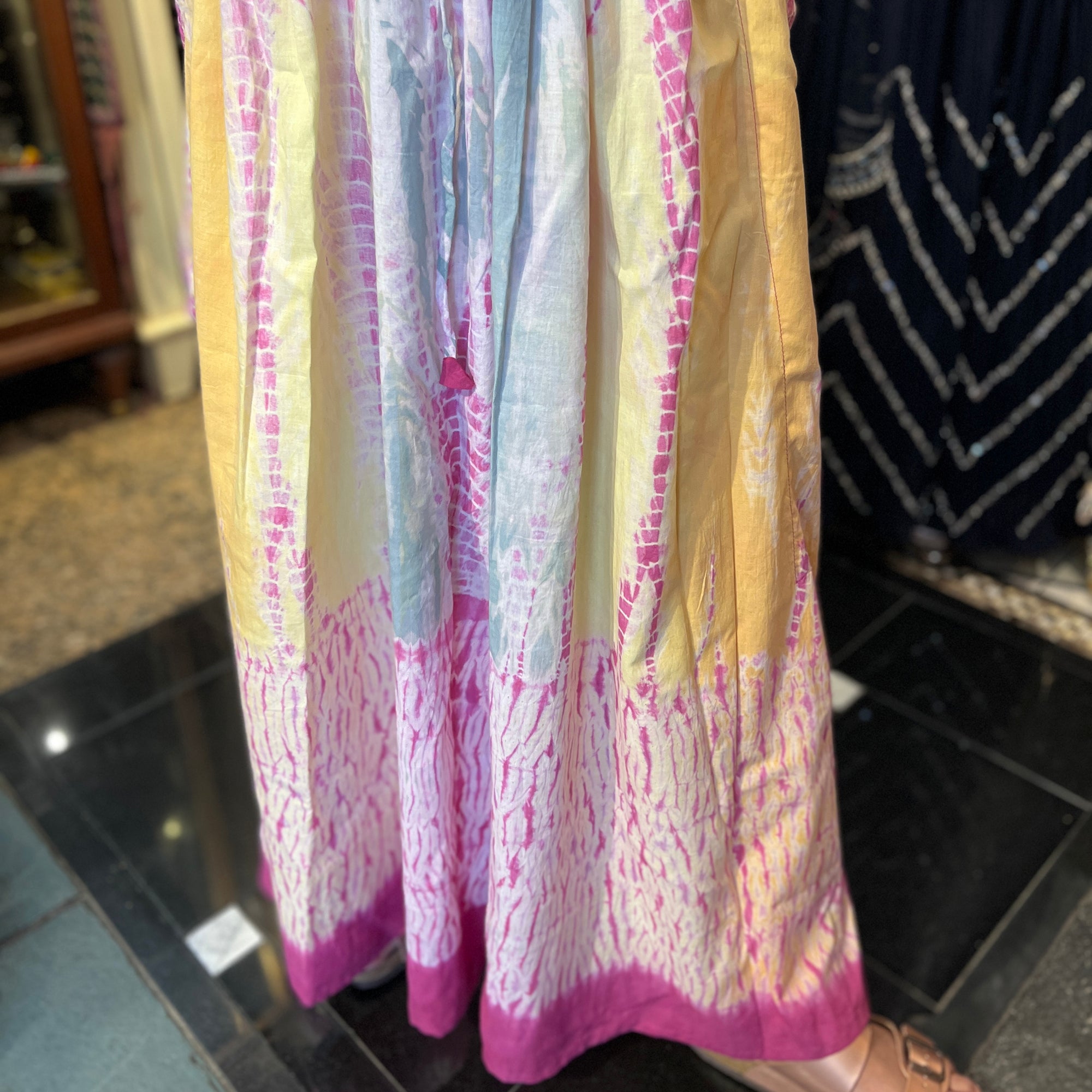 Cotton Shibori Tie & Dye Kaftan-3 colors - Vintage India NYC