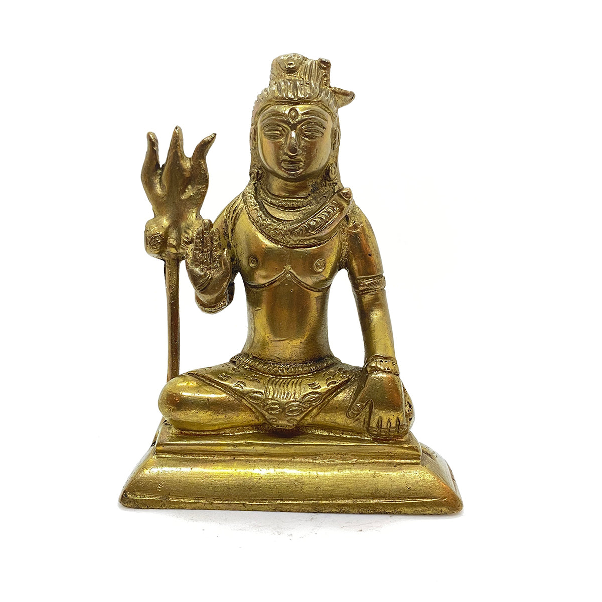 GM Brass Shiva 4 in. - Vintage India NYC