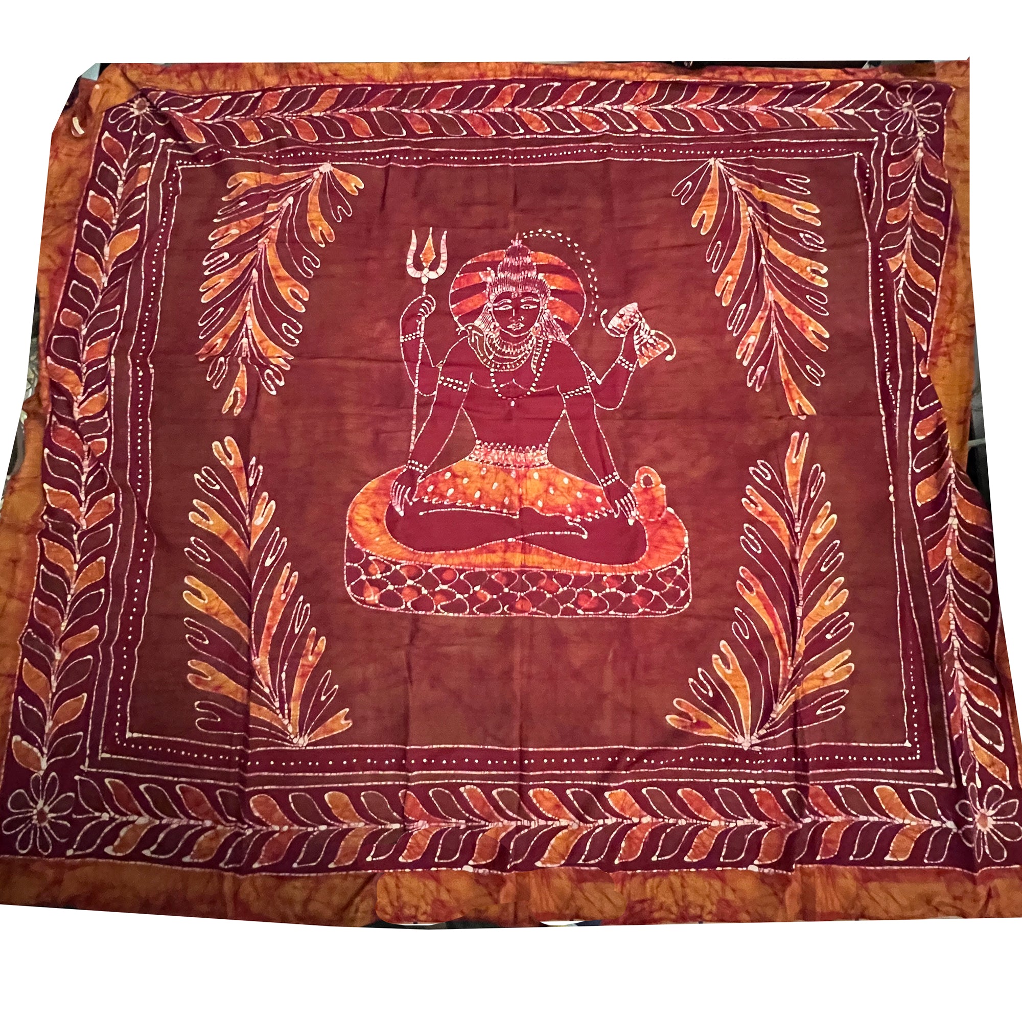 Shiva Batik Bed Cover/Wall Hanging - Vintage India NYC
