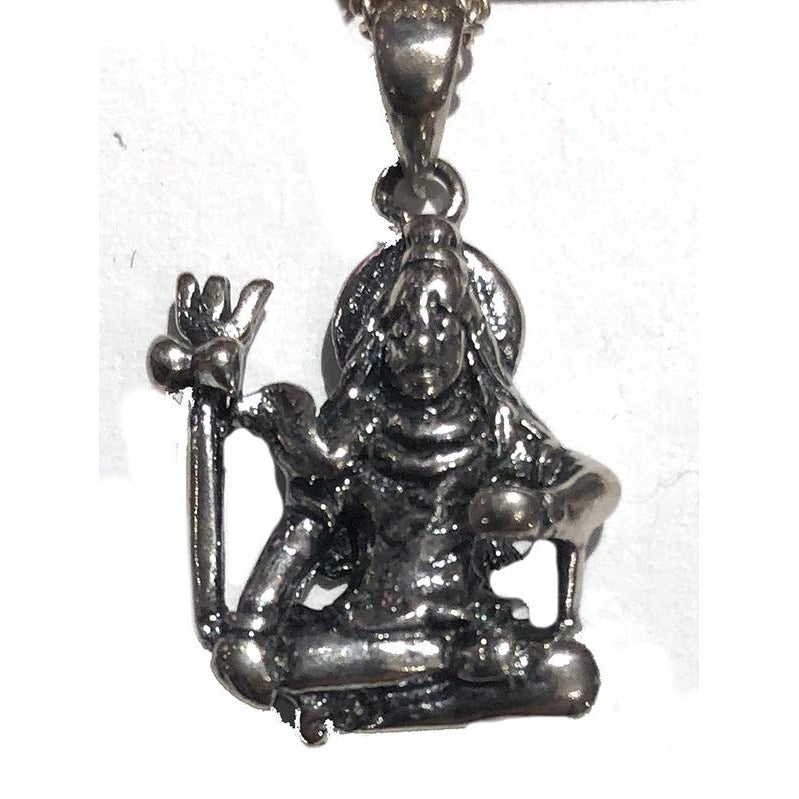 Silver Shiva Pendant - Vintage India NYC