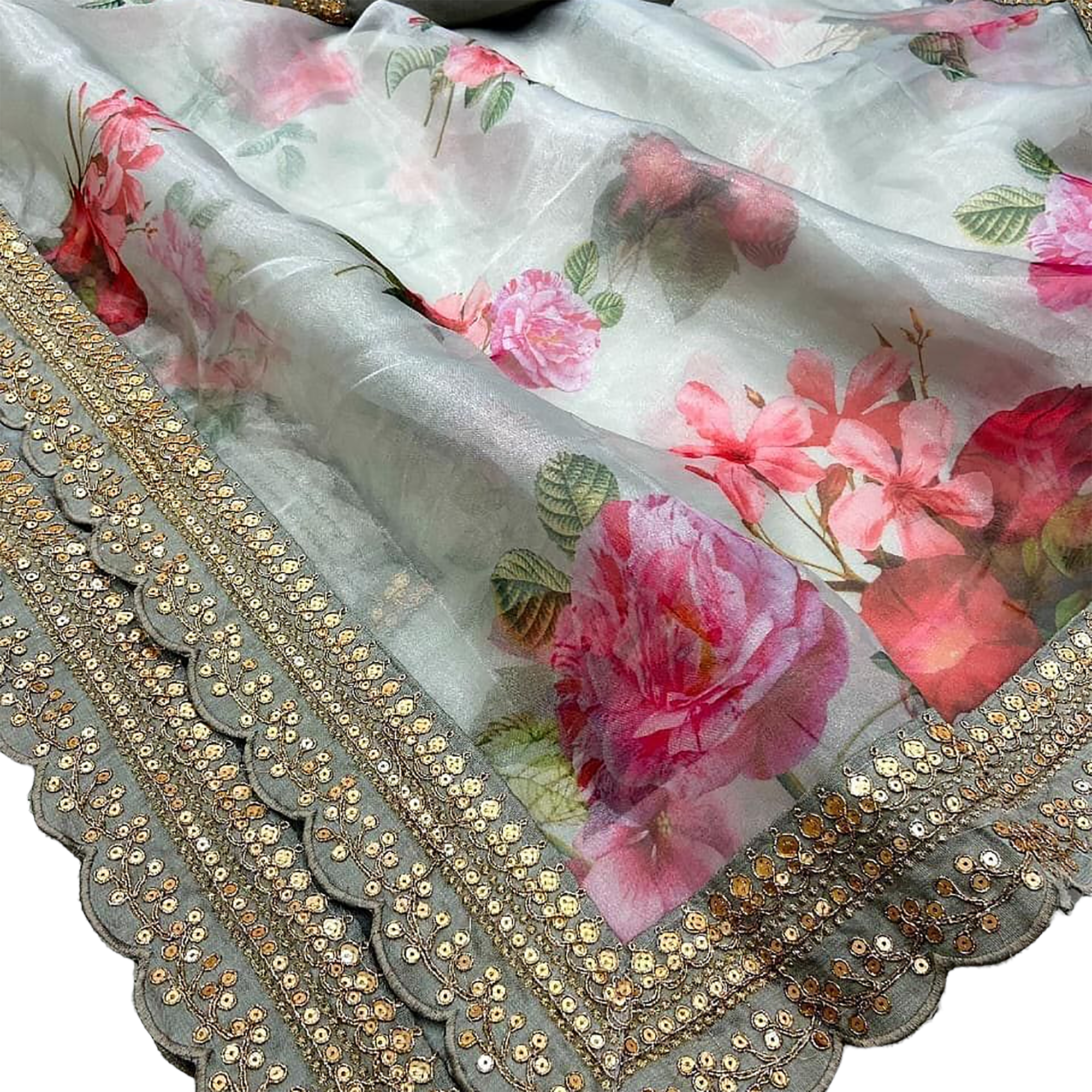 Floral Sarees-5 colors - Vintage India NYC