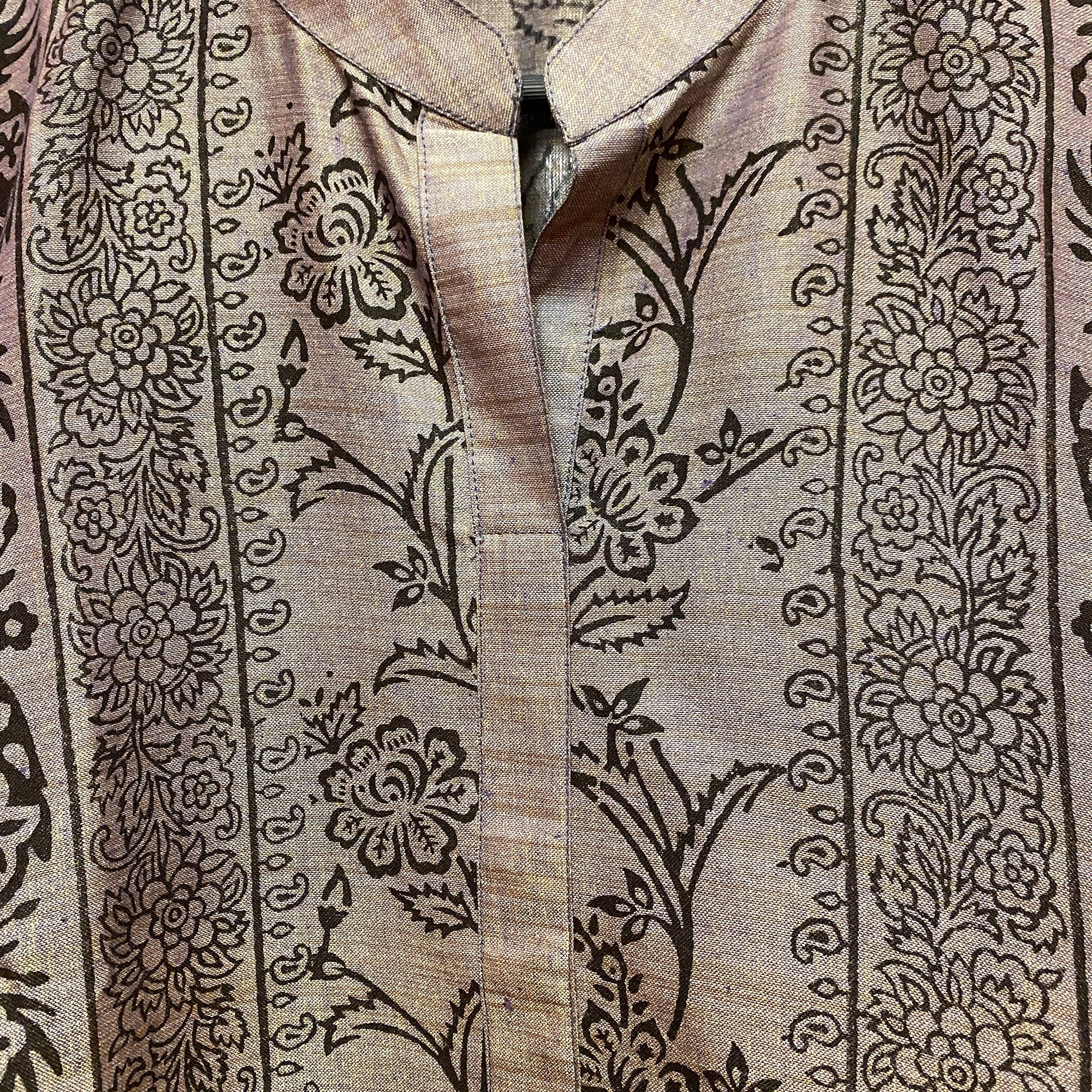 Printed Kurta Top Size 44-5 Styles - Vintage India NYC