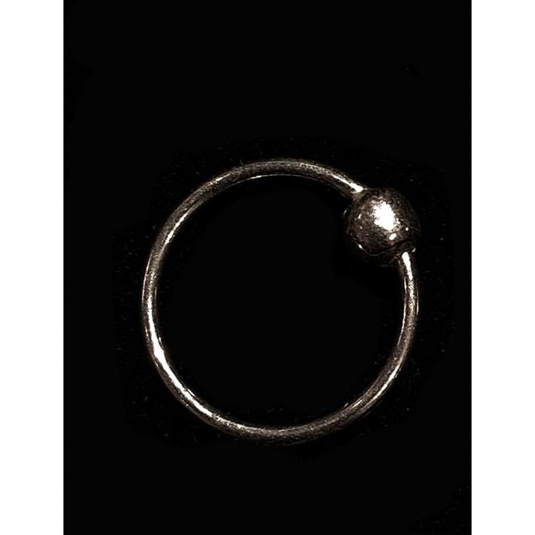 ILK Pure Silver Hoop Nose Ring - Vintage India NYC