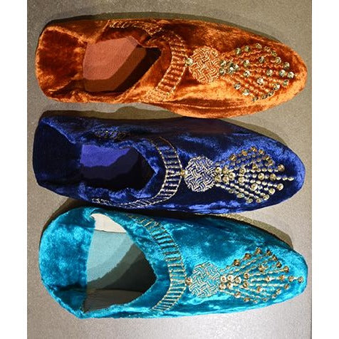 Velvet slippers - Vintage India NYC