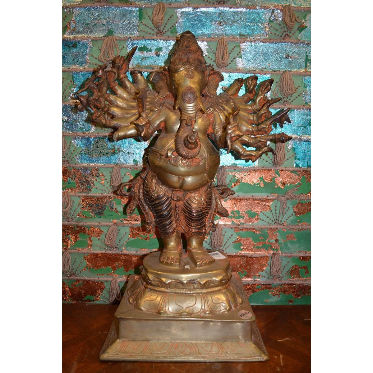Vintage Bronze Multi Armed Ganesha - Vintage India NYC