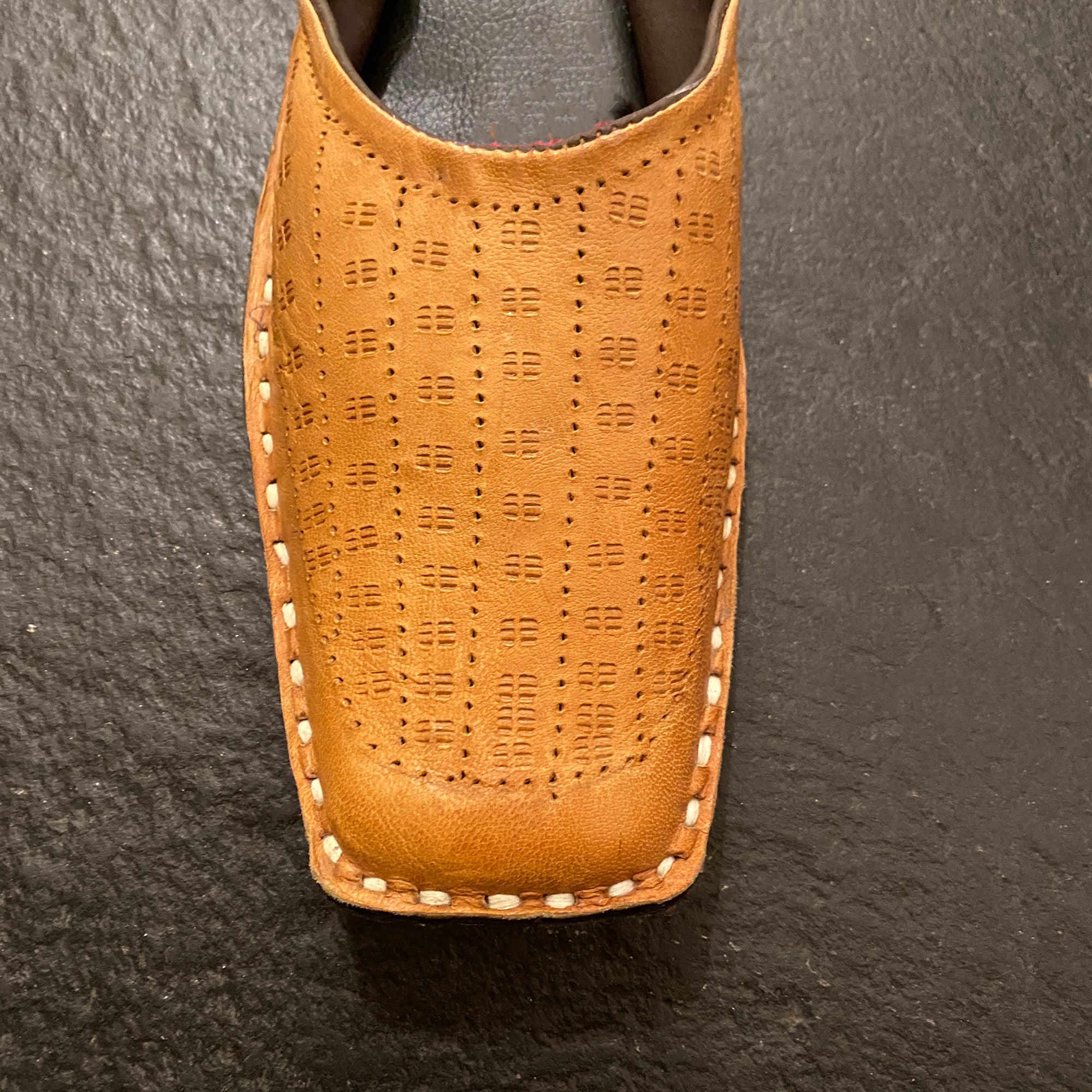Leather Slide Shoe - Vintage India NYC