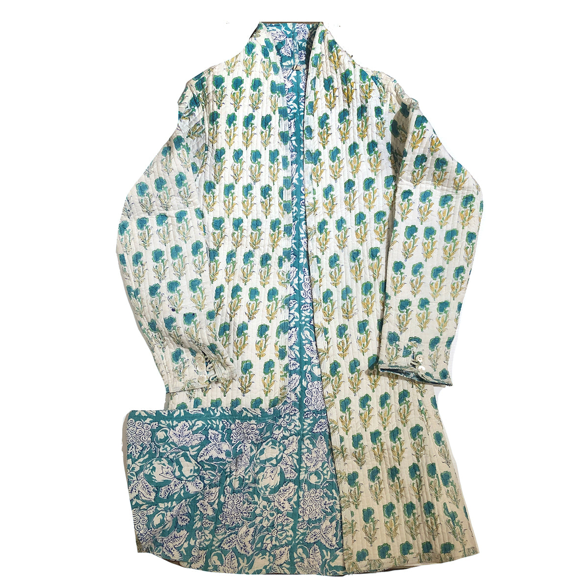 VR Quilted BlockPrint Coats - Vintage India NYC