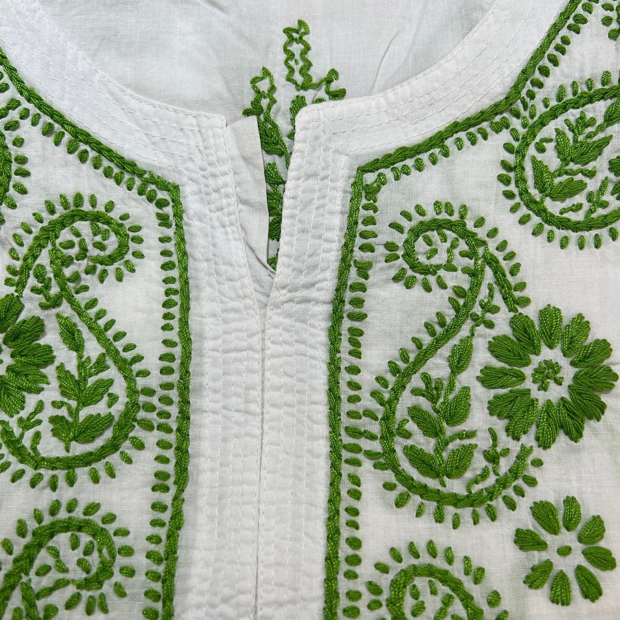 AR Short Embroidered Cotton Tunic Kurti-XXL - Vintage India NYC