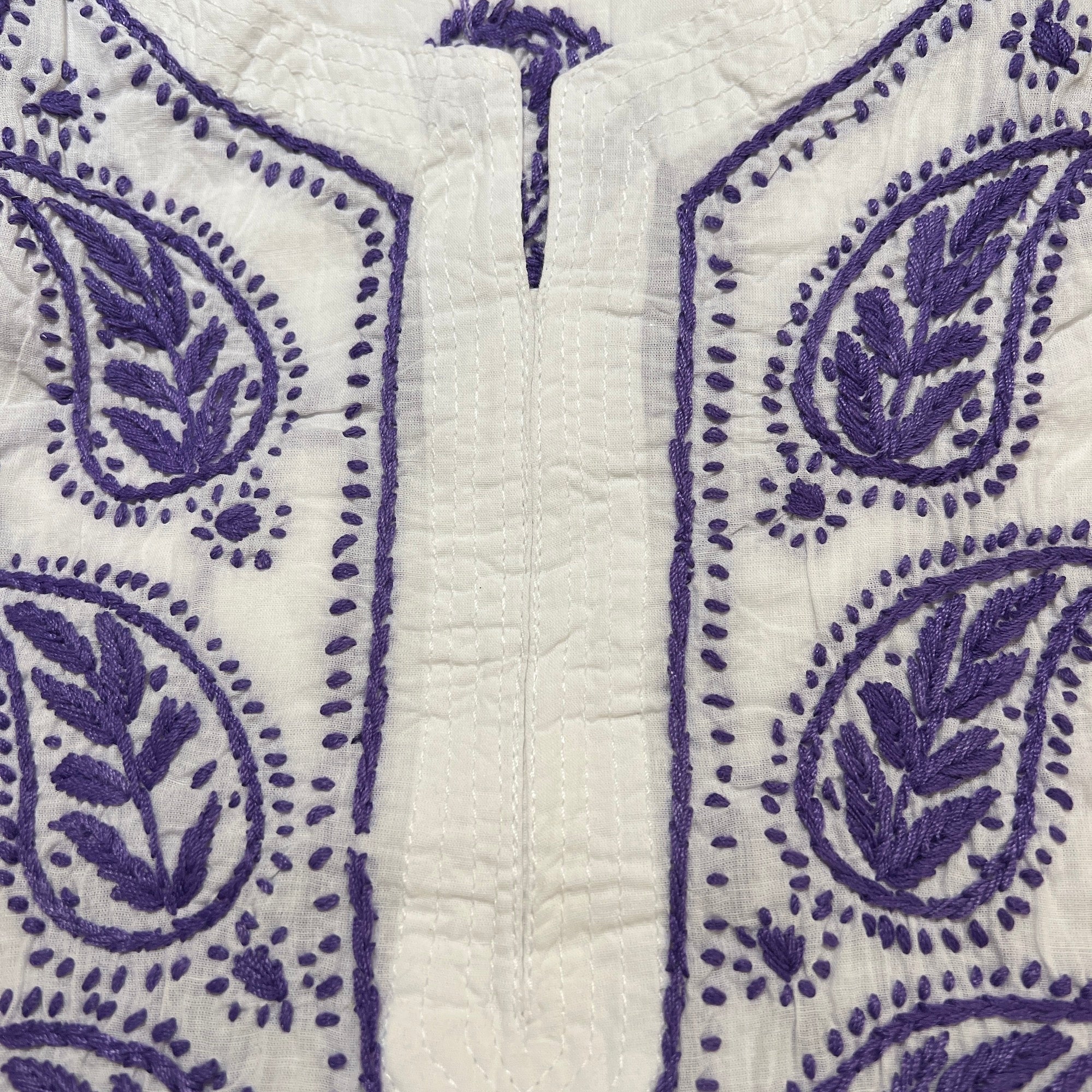 AR Short Embroidered Cotton Tunic Kurti-XXL - Vintage India NYC