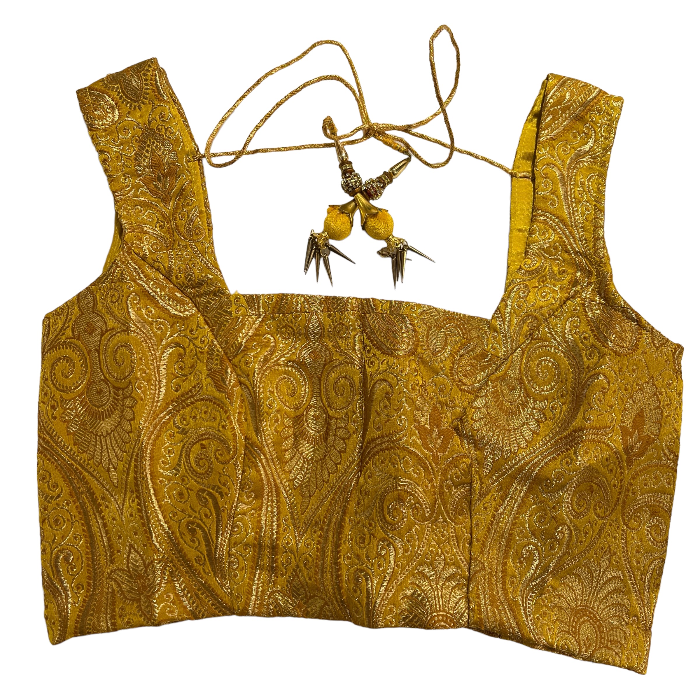 Brocade Saree Blouses-Size 30 - Vintage India NYC