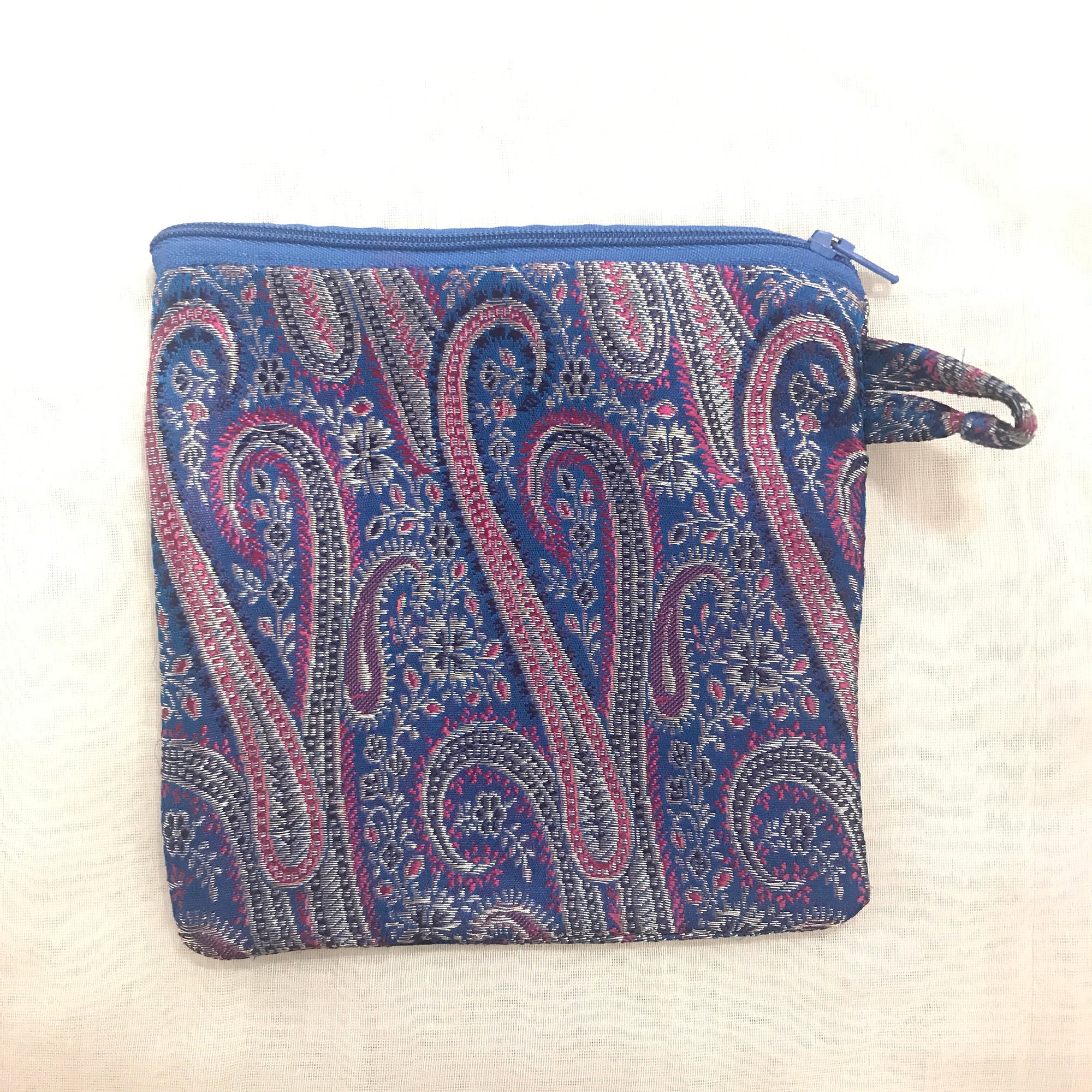 Vintage Sari Zip Pouch Bag  Sm - Vintage India NYC